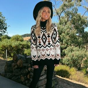 Brand new Show me your MuMu Vail Sweater Neutral Faire Isle